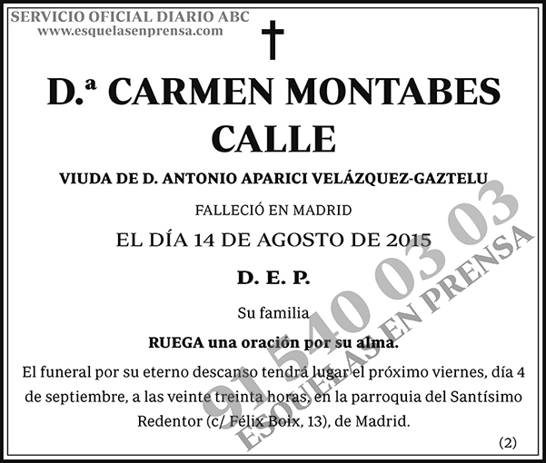Carmen Montables Calle